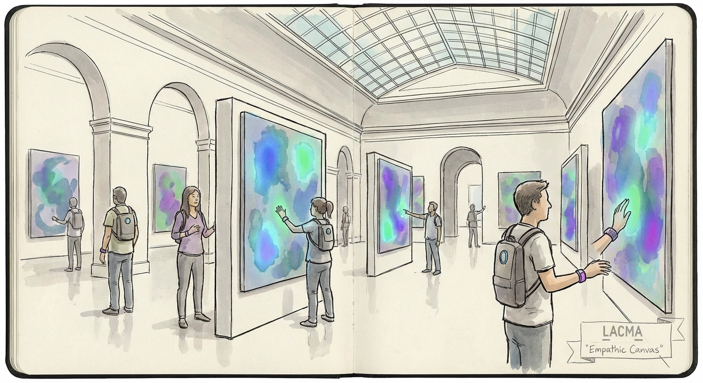 Illustration for The Museum Is Reading Your Mind: Inside LACMA's Biosensitive Art Revolution